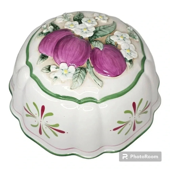 Vintage, by Franklin Mint, Le Cordon Bleu, JELLO MOLDS, 1986, Purple Plums - Picture 5 of 6